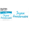 BALLON METAL. JOY.ANNIV.BLEU