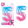 BALLON METAL.FEERIQUE CHIFFRE 5