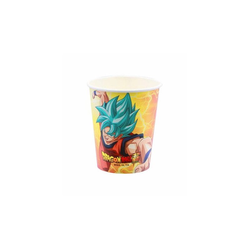 8 GOBELETS 25CL DRAGON BALL