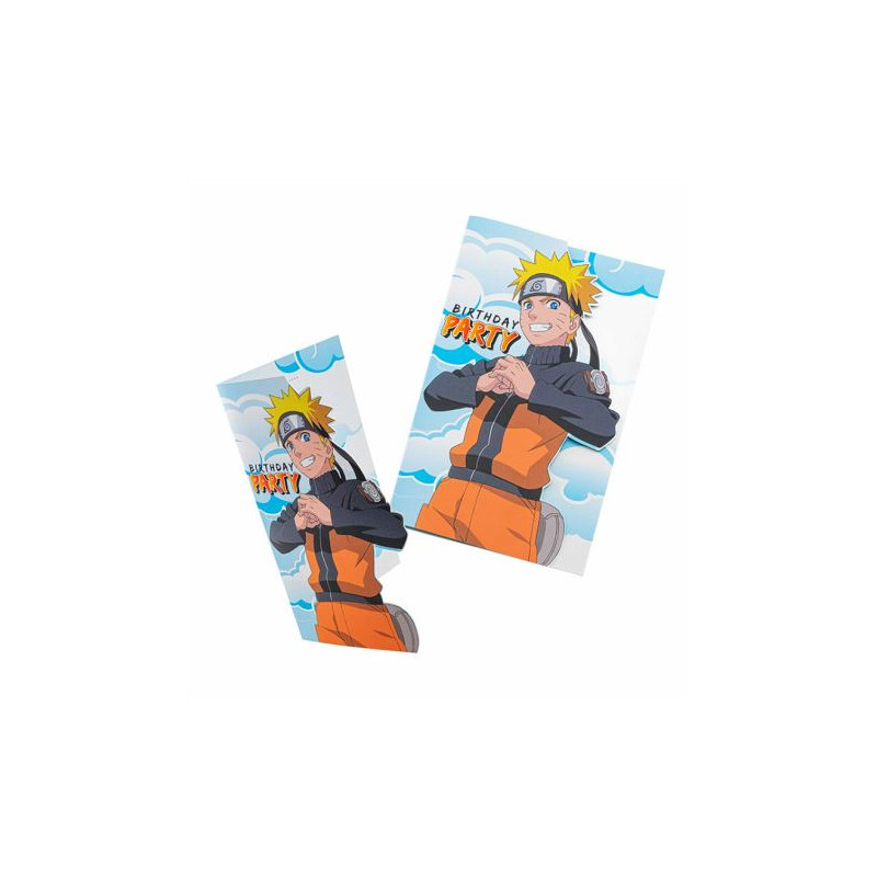 8 CARTONS INVITATION NARUTO