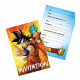 8 CARTONS INVITATION DRAGON BALL