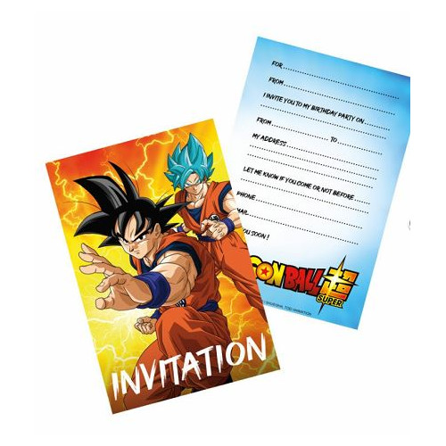 8 CARTONS INVITATION DRAGON BALL