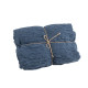 CHEMIN DE TABLE CHEESECLOTH BLEU ORAGE