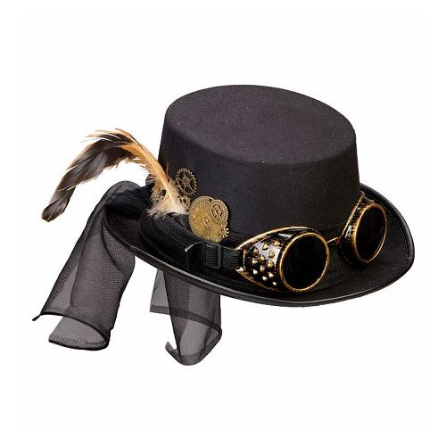 HAUT DE FORME STEAMPUNK+ LUNETTES
