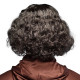 PERRUQUE JOSEPH NOIR/GRIS AVEC BARBE