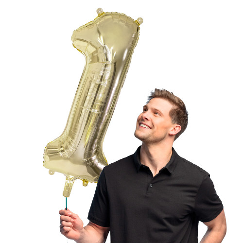 BALLON CHIFFRE 1 OR 86CM