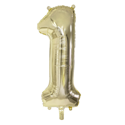 BALLON CHIFFRE 1 OR 86CM