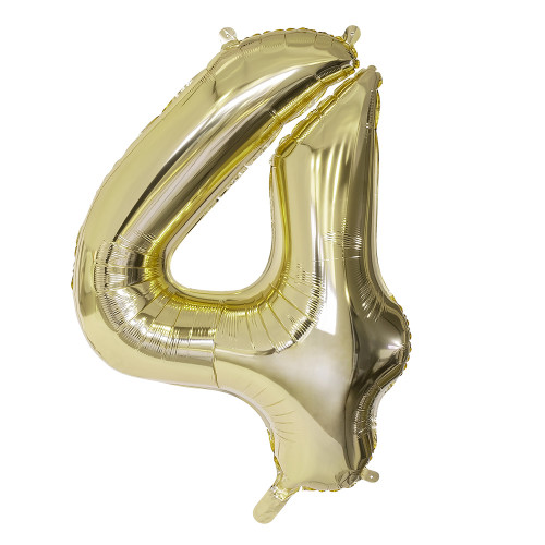 BALLON CHIFFRE 4 OR 86CM