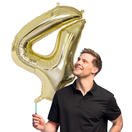 BALLON CHIFFRE 4 OR 86CM