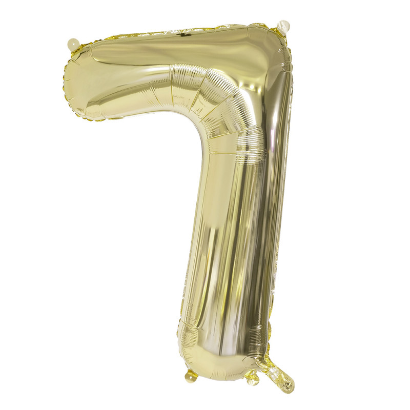 BALLON CHIFFRE 7 OR 86CM