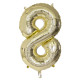 BALLON CHIFFRE 8 OR 86CM