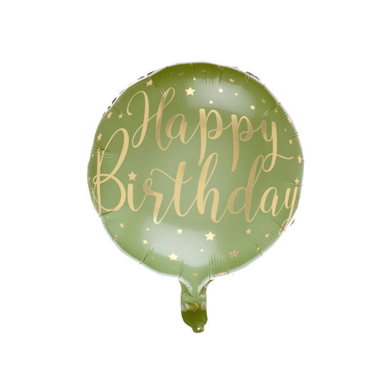 BALLON ALU H.BIRTHDAY SAUGE