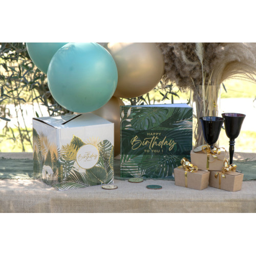TIRELIRE BIRTHDAY JUNGLE VERT