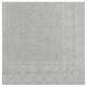 25 SERVIETTES 33X332 PLIS ARGENT