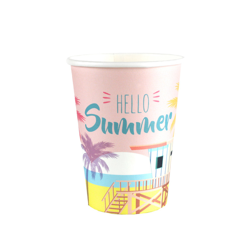 10 GOBELETS SUMMER MULTICOLORE