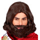 PERRUQUE ROI MEDIEVAL ET BARBE