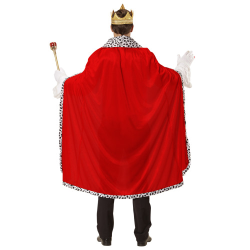 CAPE ET COURONNE DE ROI 120CM