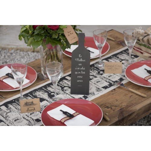 MARQUE TABLE ARDOISE BOUTEILLE