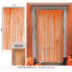 RIDEAU ORANGE 100X200CM