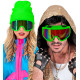LUNETTES DE SKI ANNEES 80 VERT