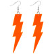 BOUCLES D'OREILLES ÉCLAIR ORANGE