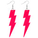 BOUCLES D'OREILLES ÉCLAIR ROSE