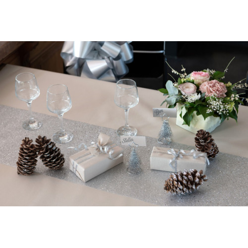 CT PAILLETTES ARGENT 28CMX3M