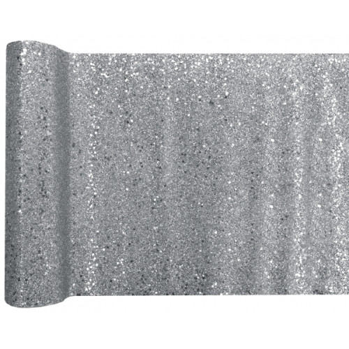CT PAILLETTES ARGENT 28CMX3M