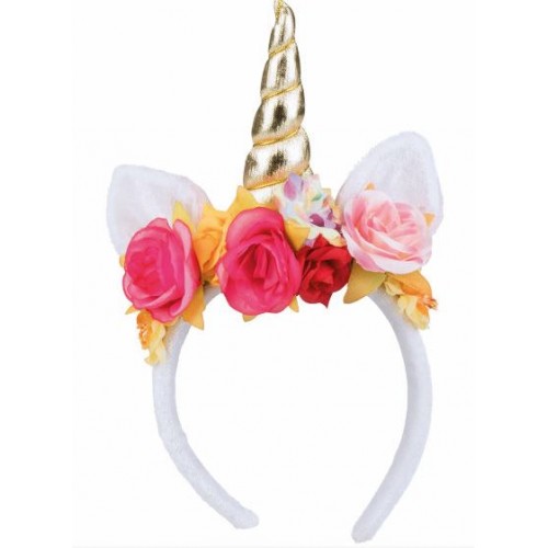 SERRE TETE LICORNE +ROSES