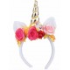 SERRE TETE LICORNE +ROSES