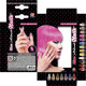 SET DE 12 ONGLES ROSES NEON
