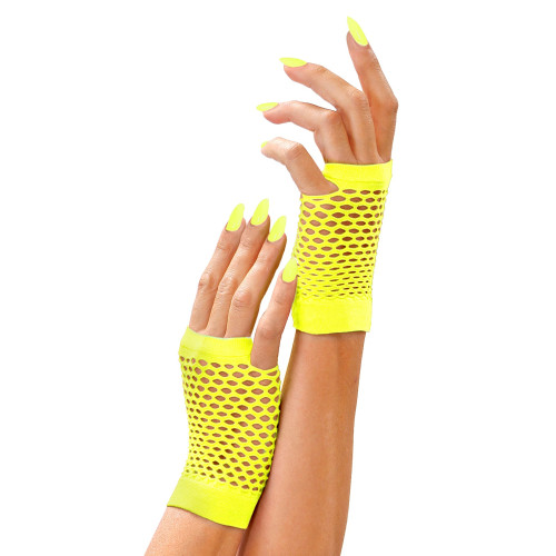 GANTS FILET NEON JAUNE