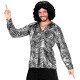 CHEMISE DISCO FEVER ARGENT XL