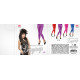 LEGGINGS VIOLET METALLISE L/XL