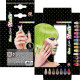 SET DE 12 ONGLES NEON A POIS