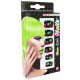 SET DE 12 ONGLES NEON A POIS