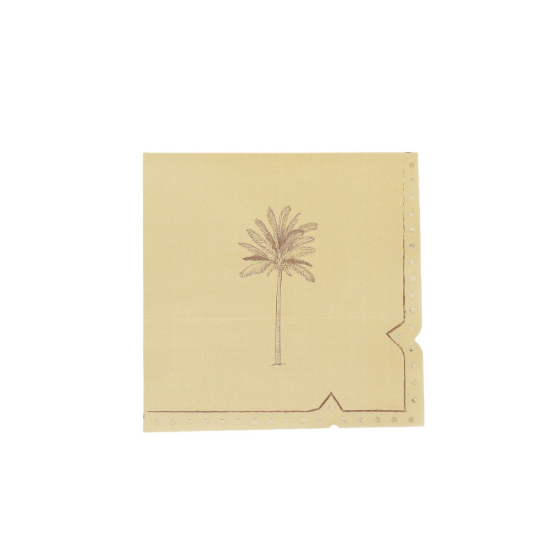 16 SERVIETTES PARFUM D'ORIENT CREME