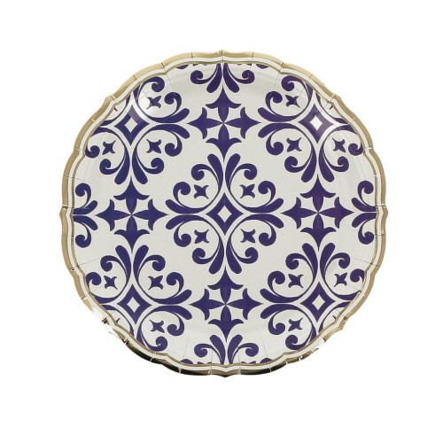 8 ASSIETTES DOLCE VITA CARTON BLEU ROI