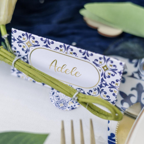 10 MARQUE-PLACES DOLCE VITA BLEU ROI
