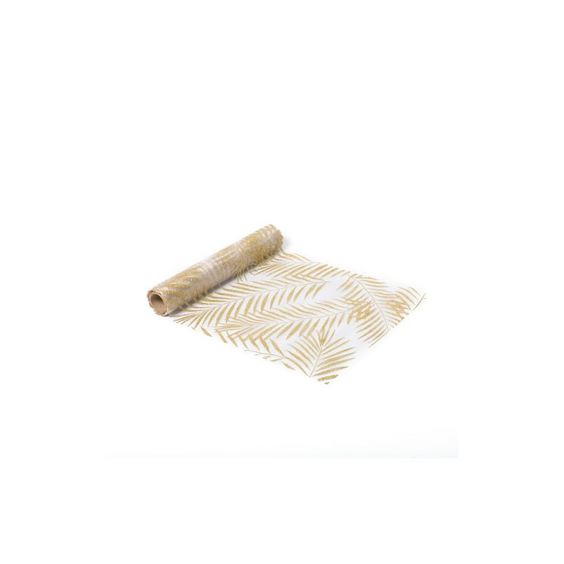 CH. TABLE PALMIER ORGANZA OR
