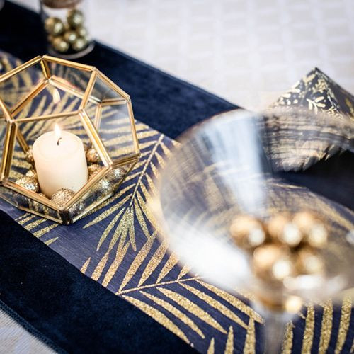 CH. TABLE PALMIER ORGANZA OR