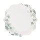 8 ASSIETTES JARDIN BOTANIQUE VERT SAUGE
