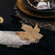CH.DE TABLE DENTELLE TISSU OR