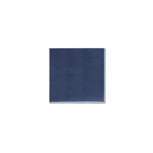 15 SERVIETTES COCKTAIL BI-COLOR BLEU MARINE