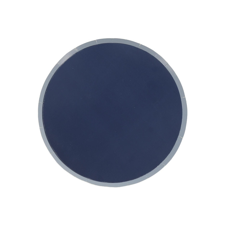 6 ASSIETTES PM BI-COLOR BLEU MARINE