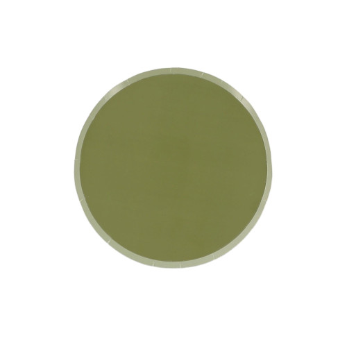6 ASSIETTES PM  BI-COLOR VERT