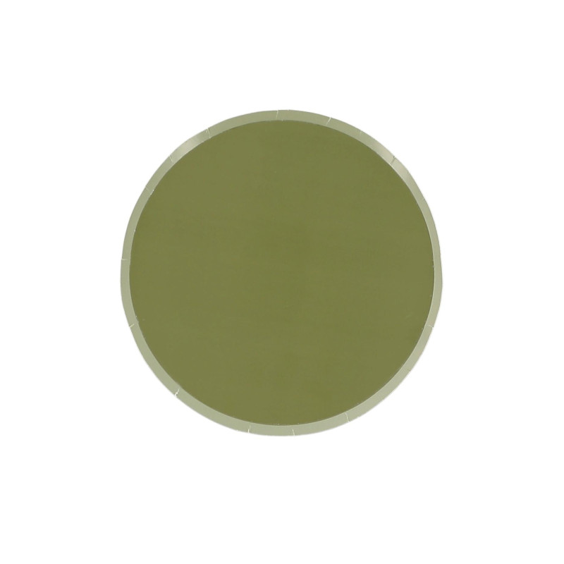 6 ASSIETTES PM  BI-COLOR VERT