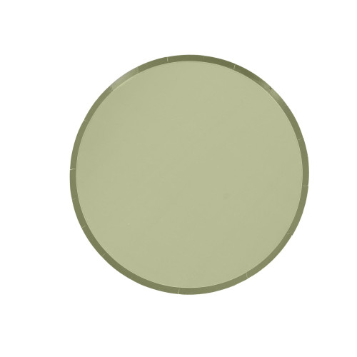 6 ASSIETTES BI-COLOR VERT