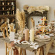 6 ASSIETTES BI-COLOR CREME