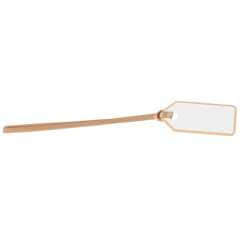 10 ÉTIQUETTES BI-COLOR CREME